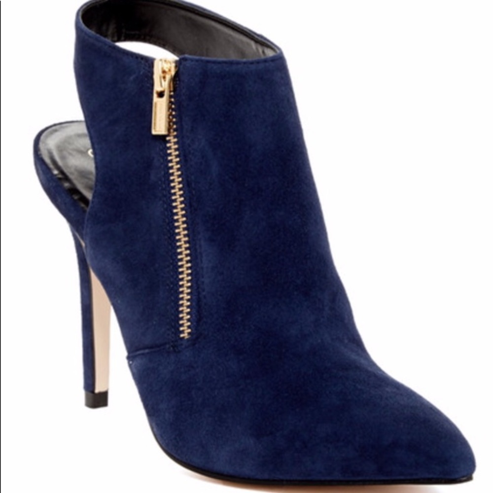 Cole Haan blue suede booties size 6